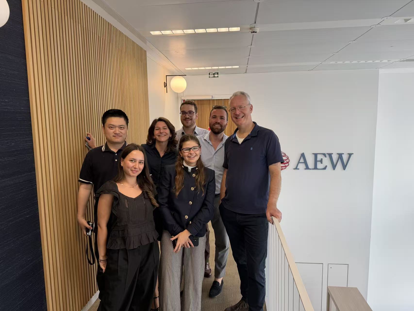 Zijiang with colleagues from the AEW team in Paris